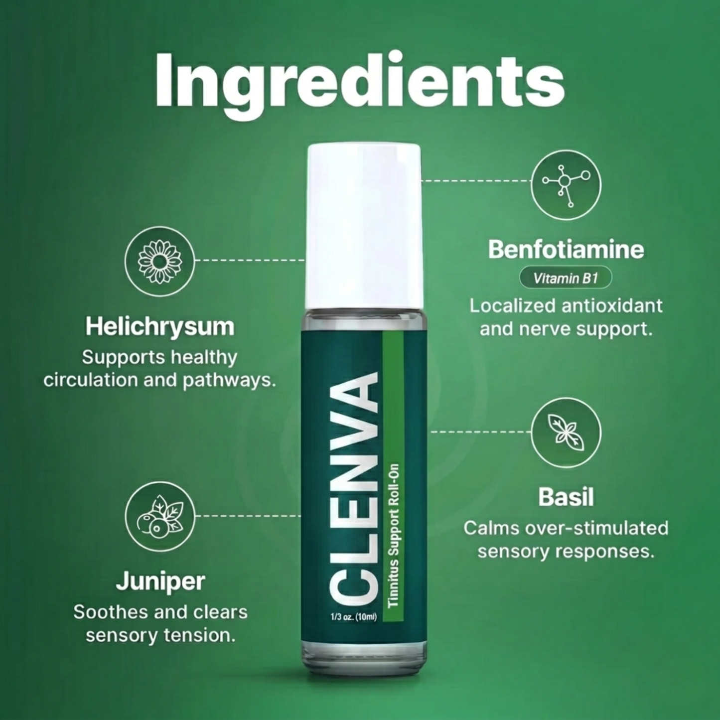 Clenva® Tinnitus Nerve Therapy Roll-On